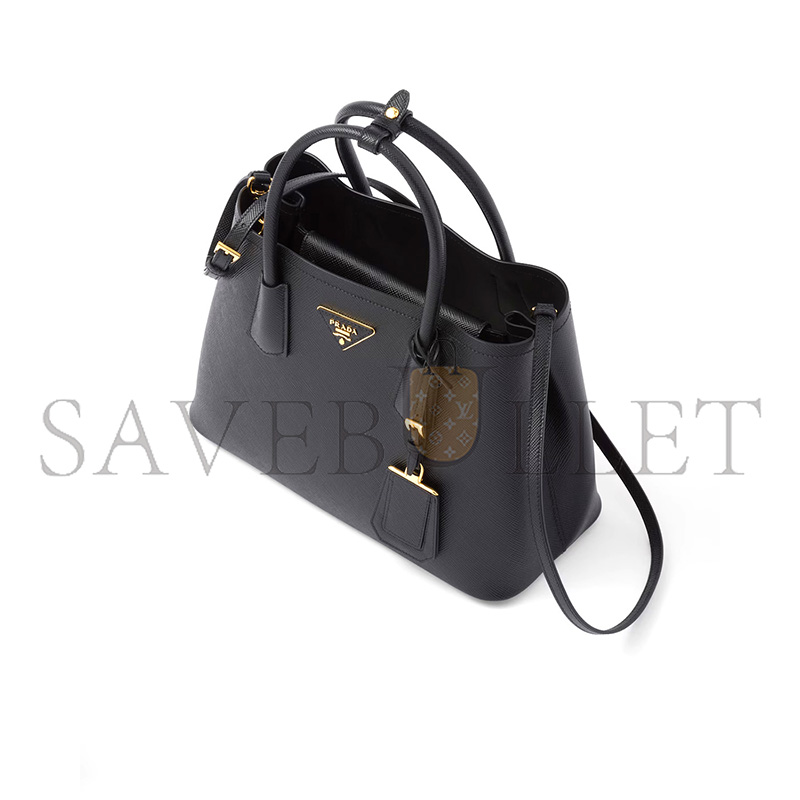 PRADA MEDIUM DOUBLE SAFFIANO LEATHER BAG 1BG887  (33*25*14.5cm) 